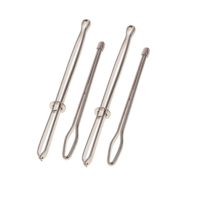 Rongfmy 4 Pieces Bodkin Needles Pinch Thread Ribbon Elastic Wool Rugs Craft Repair Tools