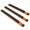Orange-3pc - 1/4, 3/8, & 1/2-Inch Drive, variant on 3pc Drive Socket Holder Rail Green Aluminum 58 Clips