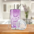 thumbnail image 4 of Aunt Tumbler Best Aunt Ever Gifts for Women‘s Day Birthday Christmas Mother''s Day Valentine''s Day Travel Mug Stainless Steel Tumbler 20 Oz, 4 of 6