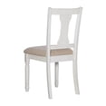 thumbnail image 5 of Pemberly Row Transitional Wood Six Piece Dining Set in Vanilla White and Brown, 5 of 23