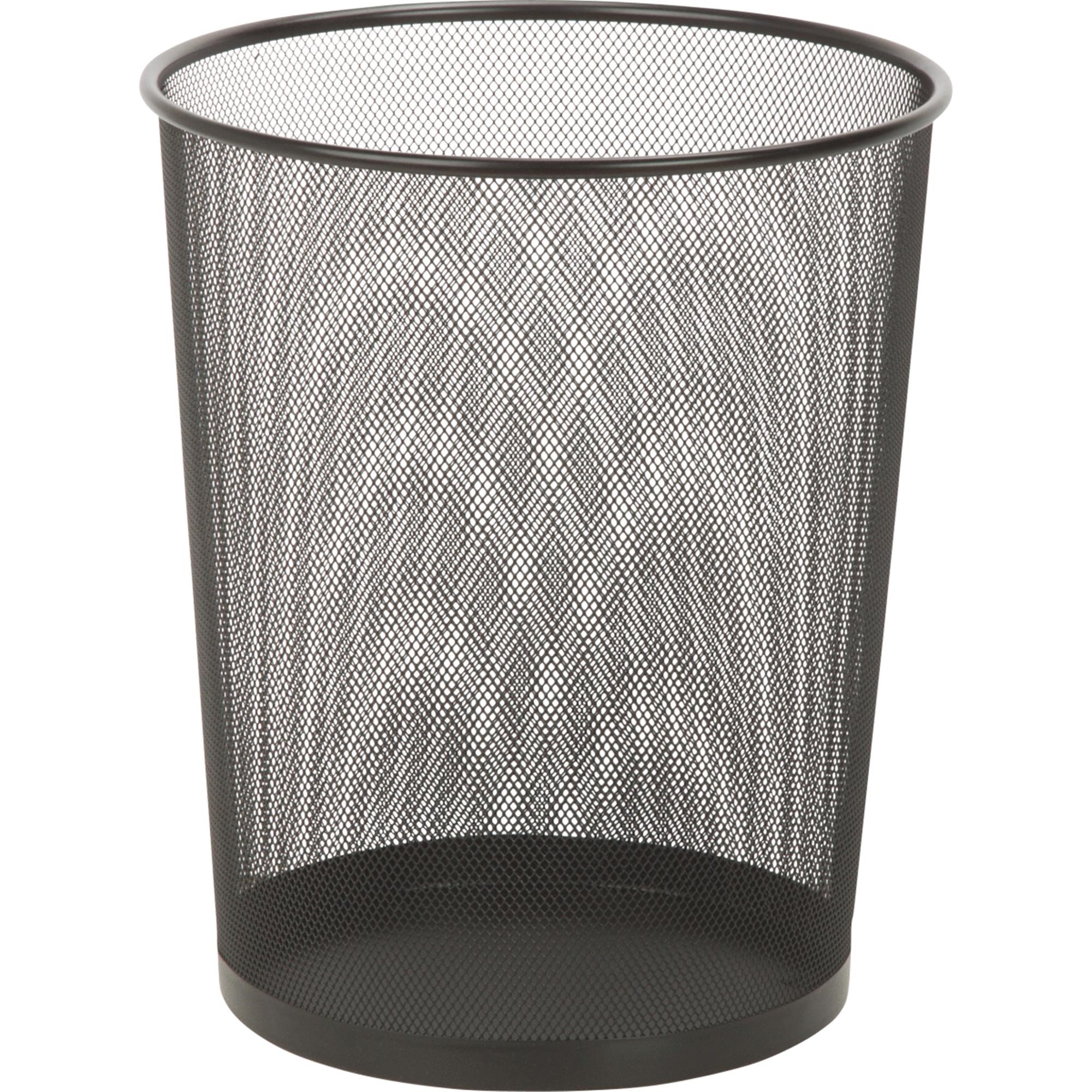 Honey Can Do 4.75Gallon Round Mesh Metal Trash Basket, Multicolor