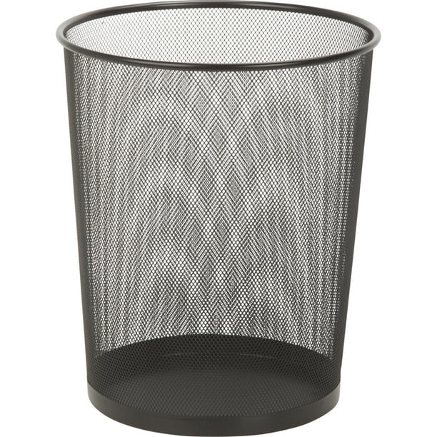 Honey Can Do 4.75Gallon Round Mesh Metal Trash Basket, Multicolor