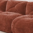 thumbnail image 6 of 2-Seater Tufted Sofa Couches with Boneless Sofa, Soft Velvet Fabric, Bottom Anti-Slip Design, 32D High Density Sponge, Ergonomic Design Bottom, No Assembly Required, Fits Living Rooms (Red), 6 of 11