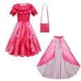 thumbnail image 1 of Girls Mermaid Princess Costume with Bag Cloak Birthday Party Cosplay, 1 of 4