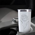 thumbnail image 5 of Rose 20oz Coffee Stainless Steel Mobile Tumblers, Vacuum Insulated Mug with Lid, Spill-Proof Travel Cup for Hot & Cold Drinks, for Coffee, Wine, Cocktails, Christmas, Spring, 5 of 6