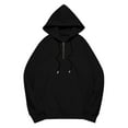 thumbnail image 5 of ZSQDM Blanket Hoodies for Women Women Solid Basic Letter Loose Hoodie Sweatshirt Long Sleeve Pocket Drop Shoulder Pullovers Top Fall Sweaters for Women Women Blending Sweatshirt （Xxl）, 5 of 9