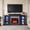 72in, Black with LED Lights, variant on LGHM 72" Electric Fireplace TV Stand for 80 inch TV, Freestanding 23" Fireplace Heater with Mantel for Living Room, Bedroom, Black
