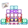 thumbnail image 1 of Set de bloques de construcción PicassoTiles, 42 unidades, magnéticos, para niños a partir de 3 años, 1 of 7