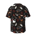 thumbnail image 6 of Daiia Animal Koi Fish Men's Linen Shirts Short Sleeve Casual Shirts Button Down Shirt for Men Beach Summer Wedding Shirt-XX-Large, 6 of 6