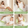 thumbnail image 6 of SHANNA Pregnancy Pillow for Side Sleeping, Adjustable Comfort Full Body Support Pillow for Pregnant Women, Maternity & Body Pillow, Nursing Pillow, Gray, 6 of 7
