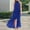 Blue, variant on Women's Maxi Dress, Irregular Hem Sleeveless Summer Beach Flowy Dress Sexy Ruffles Long Dresses Hot Pink XL