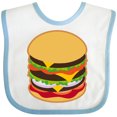 thumbnail image 3 of Inktastic Hamburger Lover Boys or Girls Baby Bib, 3 of 4