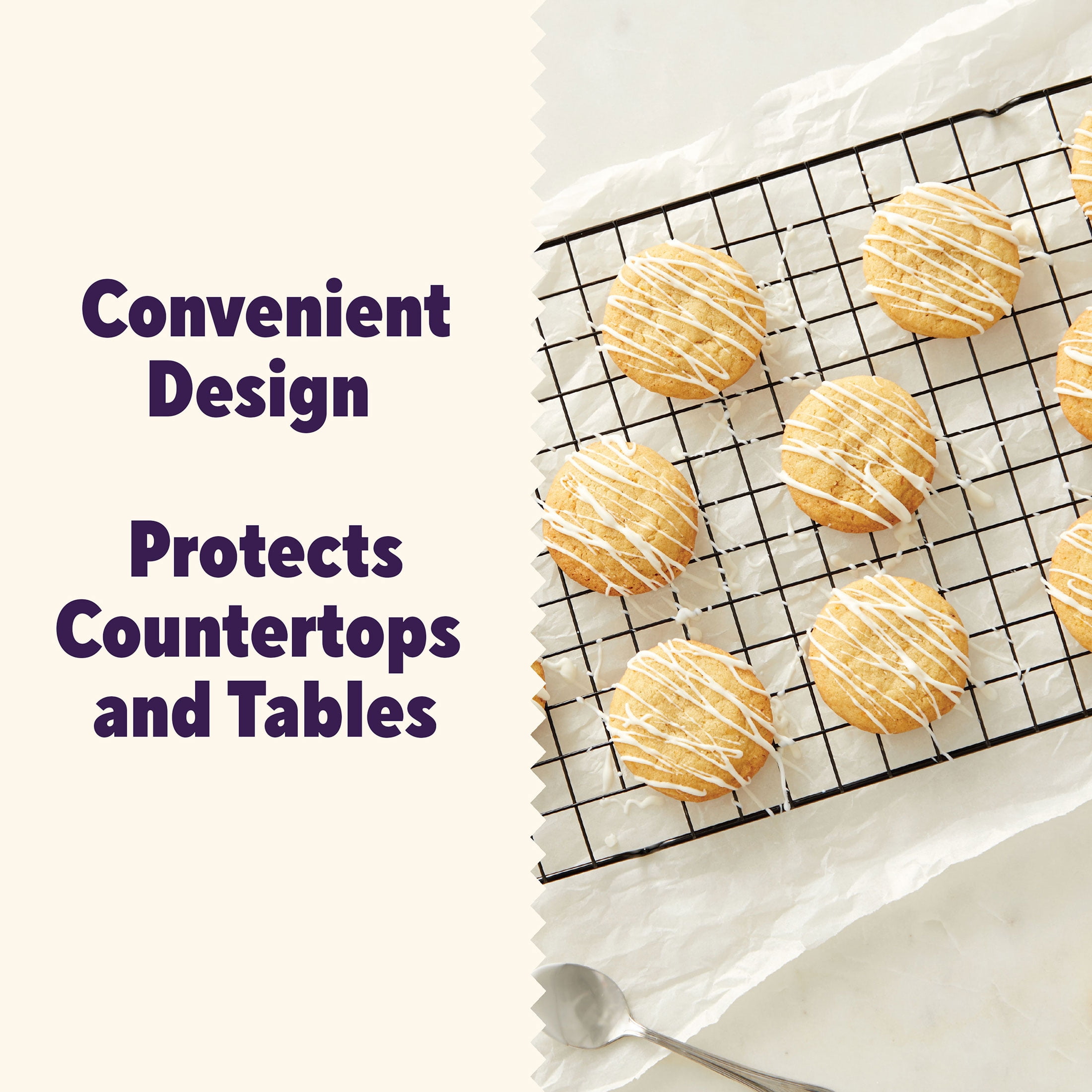 Wilton Premium Bakeware Set Non-Stick Mega Cookie Sheet 21x15 & Cooling Rack for Cooking & Baking Rectangular Shape, Packaging May Vary