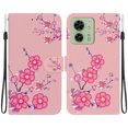 thumbnail image 2 of Compatible with Motorola Moto Edge 40 Flower Painted PU Leather Wallet Case with Card Slots Cover, 2 of 5