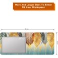 thumbnail image 3 of Spring Sense Mouse Pad Gold Leaf Drops Mat, 31.5 x 11.8 Inch Desk Sets Non-Slip Rubber Base for Office Laptop, XL Mousepad Waterproof for Gaming Keyboard Pad Home Decor Mat, Leaves Texture BDZXSE031, 3 of 6