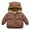 Brown, variant on Juebong Baby Boys Girls Coats Clearance Autumn Winter Baby Girls Boys Down Cotton Thick Hooded Coat Warm Jacket