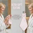 thumbnail image 5 of Unique Bargains Animal Hanging Soft Absorbent Hand Towel Pink Rabbit/Grey Shiba 15" x 8", 5 of 5