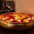 thumbnail image 1 of Diya Shape Flower Decorative Urli Bowl for Home Handcrafte Bowl for Floating 14", 1 of 4