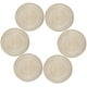 thumbnail image 1 of Mantel individual, juegos de 6, redondo, resistente al calor, mantel individual tejido, manteles para mesa de comedor (36 cm) Namotu MZQ-0819-2, 1 of 7