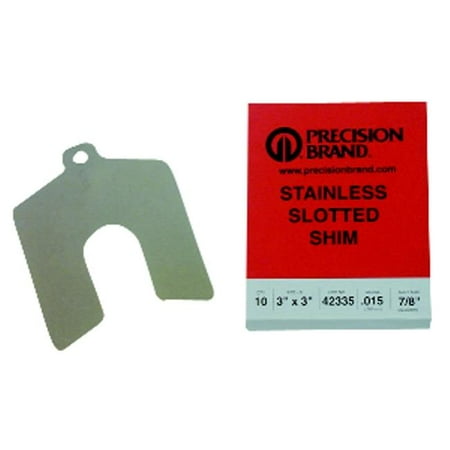 Precision Brand 42465 .125x4"x4" Slotted Shim