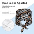 thumbnail image 3 of Yiaed Colorful Screws Print Turban Hat for Women Men Comfortable Adjustable Cleaning Working Cap with Sweatband, 3 of 4