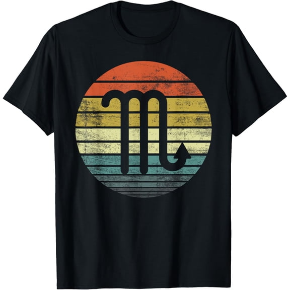 t-shirt Scorpio Gifts Funny Retro Sunset Zodiac Sign Birthday T-Shirt mens t shirt,black,women,funny,misfits,men,journey
