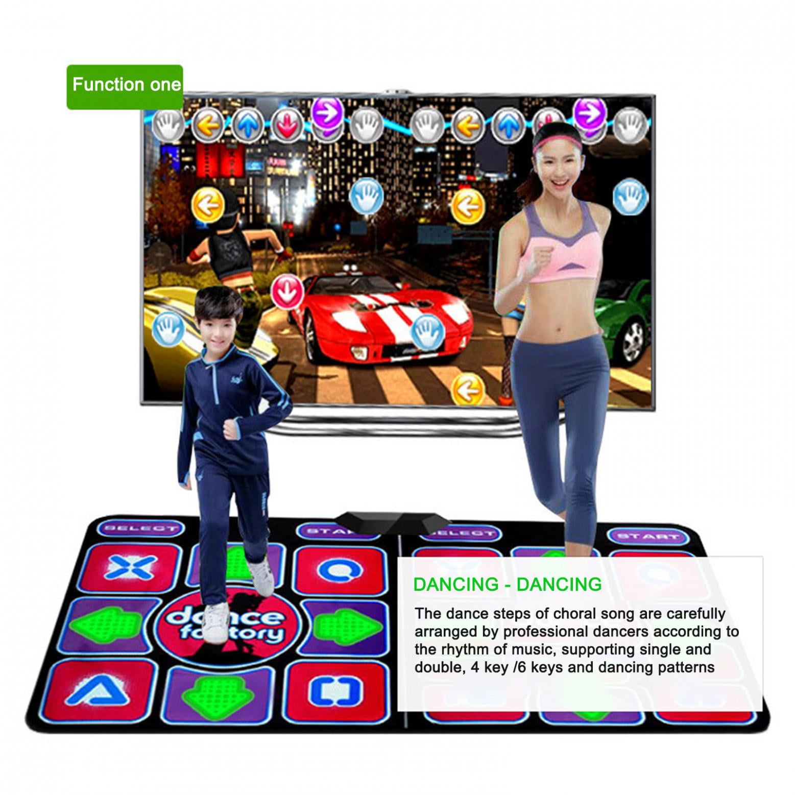Jovati Electronic Dance Mats Exercise Fitness NonSlip Dance Pad Game for TV, Dance Mat Double
