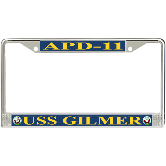 USS Gilmer APD-11 License Plate Frame
