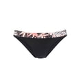 thumbnail image 4 of LASCANA Women's Mixed Print Fold Over Bikini Swimsuit Bottom Contrast Trim, 4 of 5