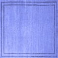 thumbnail image 1 of Ahgly Company Machine Washable Indoor Square Oriental Blue Industrial Area Rugs, 6' Square, 1 of 4