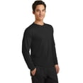 thumbnail image 4 of Port & Company Long Sleeve Performance Blend Tee-4XL (Jet Black), 4 of 6
