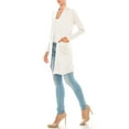 thumbnail image 2 of Women's Casual Open Front Long Sleeves Loose Fit Side Pockets Cardigan, 2 of 6
