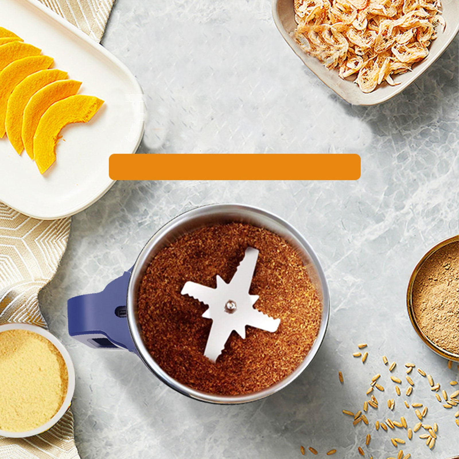 Grinder & Powder Crusher Compact Home Grinding Machine For Herbs And Grains Small Multifunctional Processor,Food Blender