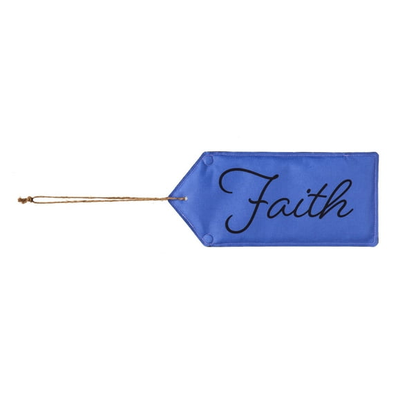 Evergreen Door Decor Faith Door Tag, 18'' x 8'' inches
