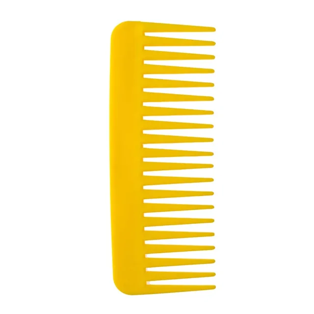 Peine de dientes anchos rectangular, peine plano de plástico, peine para masajear el cabello, peines de peluquería, herramientas de peinado
