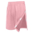 thumbnail image 3 of UDAUDU Women's Men's Tear Away Shorts Side Split Easy Full Open Post Surgery Breakaway Lounge Short Loose Fit Casual Hip Knee Ankle Replacement Magic Tape Athletic Shorts with Pockets Pink, 3 of 7