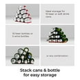 thumbnail image 6 of The Fridge Monkey Mat Organizer Wine & Soda Can Organizer for Refrigerator - Drink Organizer Holder Makes Cans & Bottles Stackable for Easy Storage, 6 of 8