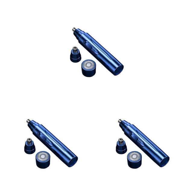 Qarigey Recortador de pelo eléctrico para la nariz, removedor de de 360 grados, cortador de cabeza de acero inoxidable, azul, 2 uds. Type1 NO1 Qarigey CBP392029