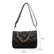 thumbnail image 3 of Bolsa de mano de cadena gruesa de PU a la moda para mujer, de mensajero informal con entramado de diamantes Tmvgtek Para Estrenar, 3 of 9