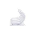 thumbnail image 3 of Richelieu T562130 12-9/16" Wide 4 Hook Metal Coat Rack - White, 3 of 4