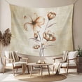 thumbnail image 2 of Brown Ombre Daisy Large Tapestry for Bedroom Wall Hanging Tapestry, Farmhouse Vintage Floral Botanical Ceiling Backdrop Tapestries Poster Blanket Wall Decor for Teens Room Living Room Dorm 86" x 104", 2 of 8