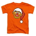 thumbnail image 2 of Sesame Street Christmas Santa Hat Ernie Face Kids T Shirt (4) for Toddler Boys and Girls, Orange, 2 of 3