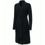 Barefoot Dreams Womens Cozychic Lite Ribbed Robe - Soft Loungewear Shawl Collar Bathrobe