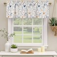 thumbnail image 3 of 2 Panels Watercolor Wildflowers Valance for Windows, Spring Pastoral Botanical Flowers Light Filtering Kitchen Curtains, Rod Pocket Window Treatment Curtain Valances for Living Room Bedroom, 42"x12", 3 of 9