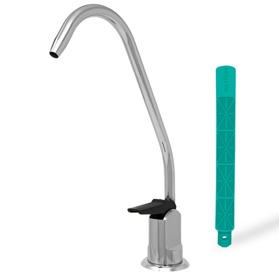 Metpure Water Filtration Faucet Reverse Osmosis Long Reach Drinking Water Non Air Gap Water Filtration System Dispenser Spout (Chrome) with Faucet Wrench