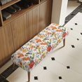 thumbnail image 3 of Chririnla Stretch Bench Covers, Wildflower Floral Print Polyester Spandex Fabric Wear Resistant Bench Slipcover for Home Living Room, 3 of 9