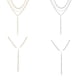 thumbnail image 2 of Sonducket Collar Cadenas Delicado Ajustable Oro Plata Decoraciones Día de San Valentín Regalos Gargantillas Collares en capas para mujeres Ropa, zapatos y accesorios Miscelánea Plata Sonducket AP009721-04, 2 of 6