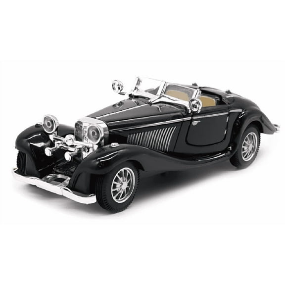 Suovixa Toy model cars,1:28 Scale Antique Classic Model Cars Collectible Toy Gifts (Black,Length 6.5in/16.8cm)
