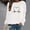 White, variant on Lilgiuy Women's Round Neck Print Long-sleeved Sweatshirt Casual Blouse Pullover Tops