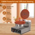 thumbnail image 7 of Whizmax Waffle Makers & Irons,1300W Commercial Electric Ice Cream Cone Maker Machine, Stainless Steel Egg Roll Mold, Nonstick Waffle Cone and Bowl Maker, Mini Waffle Maker, 7 of 7